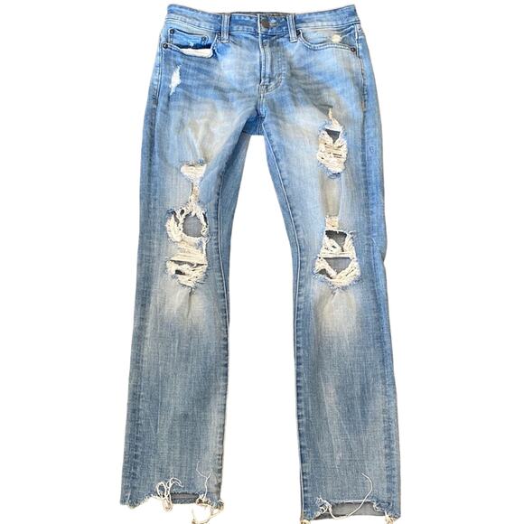 AMERICAN EAGLE Extreme Flex 4 Distressed Slim Jeans 29x30 - Picture 2 of 10